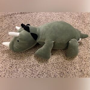 Pillowfort Weighted Dinosaur Plush 24” Green Triceratops Stuffed Animal weighted